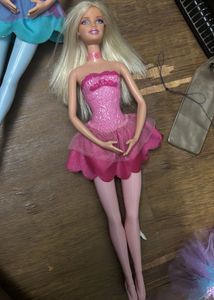 Barbie Doll - Purple Floral Gown