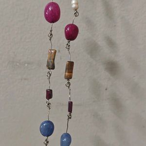 Long Navratan Necklace