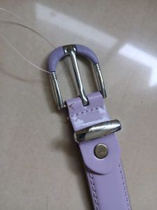 Lilac Patent Leather Belt