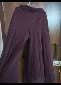 Purple Peplum Palazzo Set