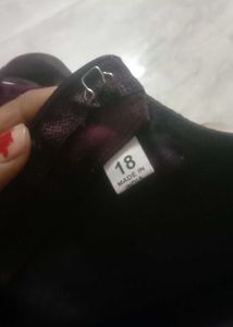 Elegant dark wine birthday frock
