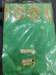 Green Colour Embroidery Suit With Dupatta