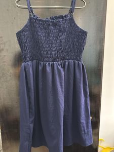 Navy Smocked Sundress