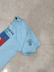 Light Blue Graphic Tee