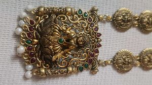 Lakshmi Pendent Haram With Ear Rings
