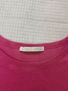 Zara Hot Pink Casual Top