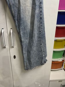 Acid Wash Wide Leg Jeans high waist