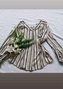 Striped Long Sleeve Top