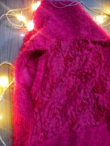 Fuzzy Pink Cardigan