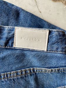 Bershka Blue Torn Jeans