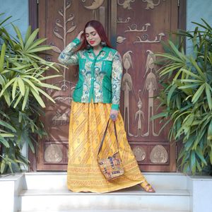 Ethnic cotton skirt