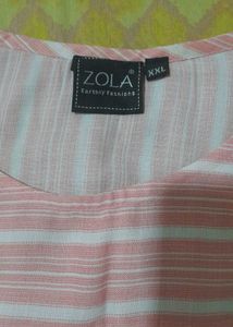 Striped Button-Down Top