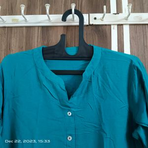 Sea Green Kurta Heavy Raayon