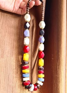 📿 Handcrafted Multicolor Beads Necklace🔥 Elegant