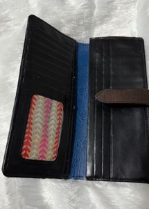 Royal Blue Embossed Leather Wallet by Holii