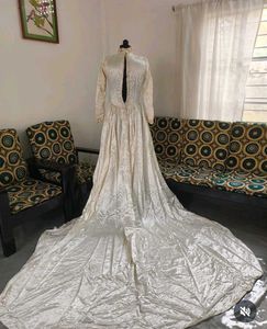 Vintage Satin Wedding Gown 😍