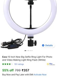 Loot Offer Deal 10 Inch Ring Light