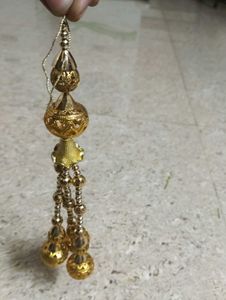 Golden Beaded Indian Tassel