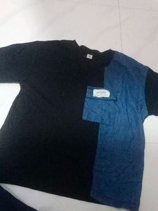 Denim Patchwork Tee