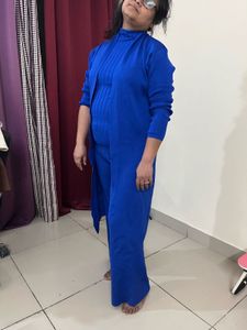 wool Blue Co-ord Set 3 Price