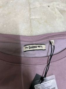 Mauve Cropped Sweatshirt