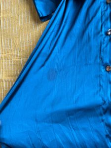 Teal Belted Zara Shirt Dress