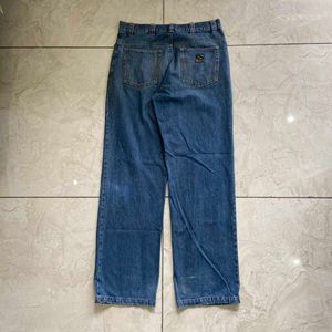 Classic Blue Baggy Denim Jeans