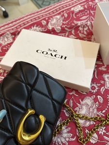 Coach Black Leather Handbag