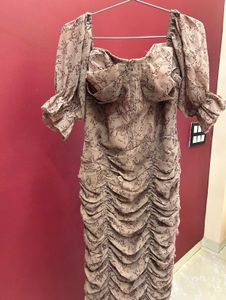 Ruched Bodycon Midi Dress
