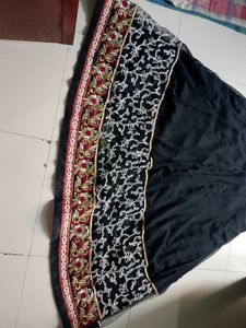 Elegant Black Embroidered gown