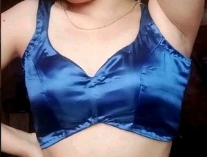Free Delivery Hurry Up 🎉 Blue Satin Dori Blouse