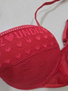 Bright Coral Bra From Paris