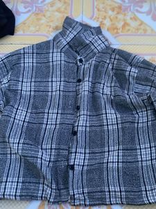 Gray Plaid Shirt