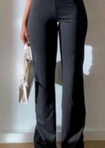 Urbanic Black Bell Bottom With Tie Up Laces