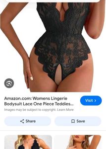 Black Lace Bodysuit Lingerie