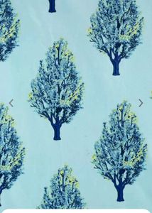 Cortina Turquoise Printed Curtains