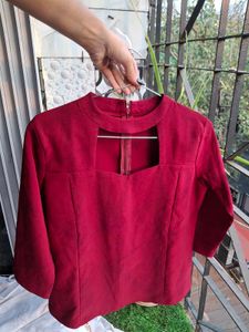Price Dropped ❗️❗️❗️ Wine Heartline Top