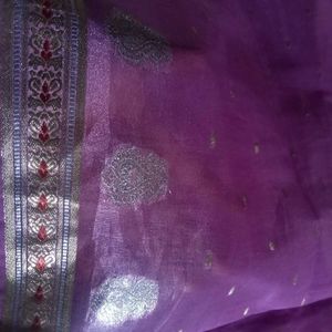 Elegant Lavender Saree