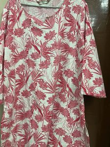 Floral Print Kurta - Frucia Pink Flowers
