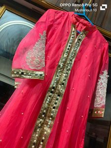Elegant Pink Kurta  Plazo  with dupatta Set