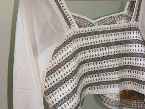 Blouse Designed Crochet Crop Top