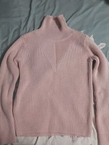 Pink Turtleneck Sweater