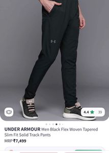 Under Armour Slim Fit Black Training Pants