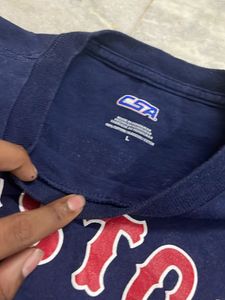 Boston Red Sox #34 Navy Tee