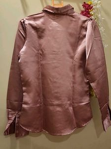 Satin Mauve Shirt