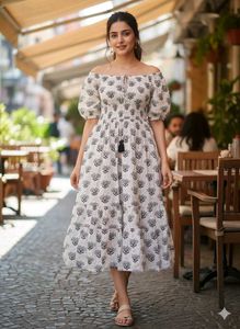 Floral Off-Shoulder Dress