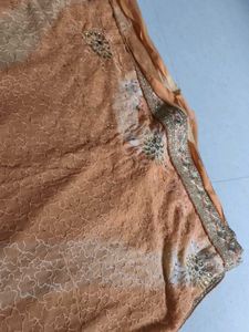 New Mirror Work Saree