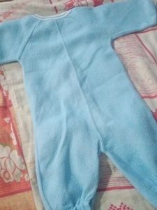 Cozy Baby Blue Sleepsuit