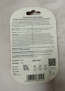 My Glamm Super Food Colour Pop Lipbalm