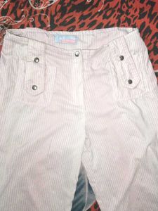 Beige Capri Pants